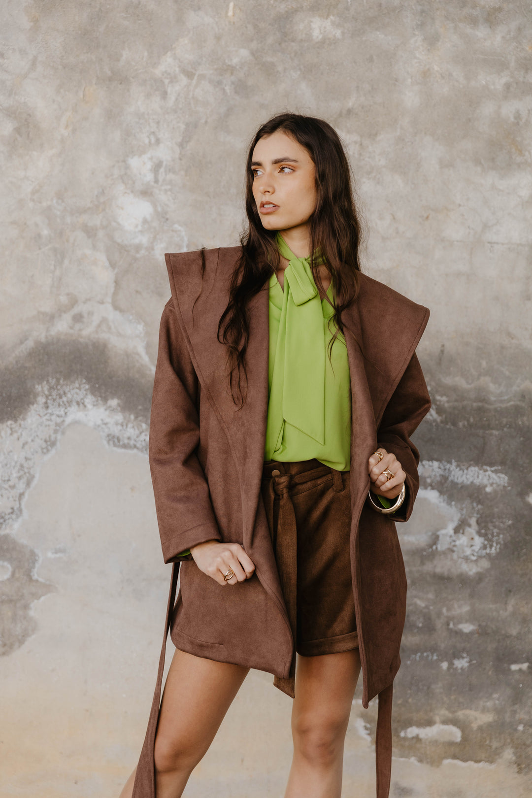 Reese Mock Suede Shorts