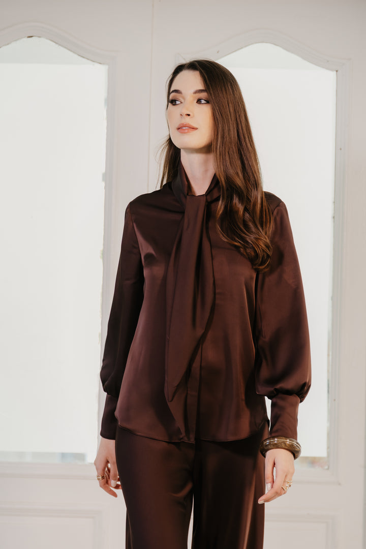 Lumiere Satin Blouse