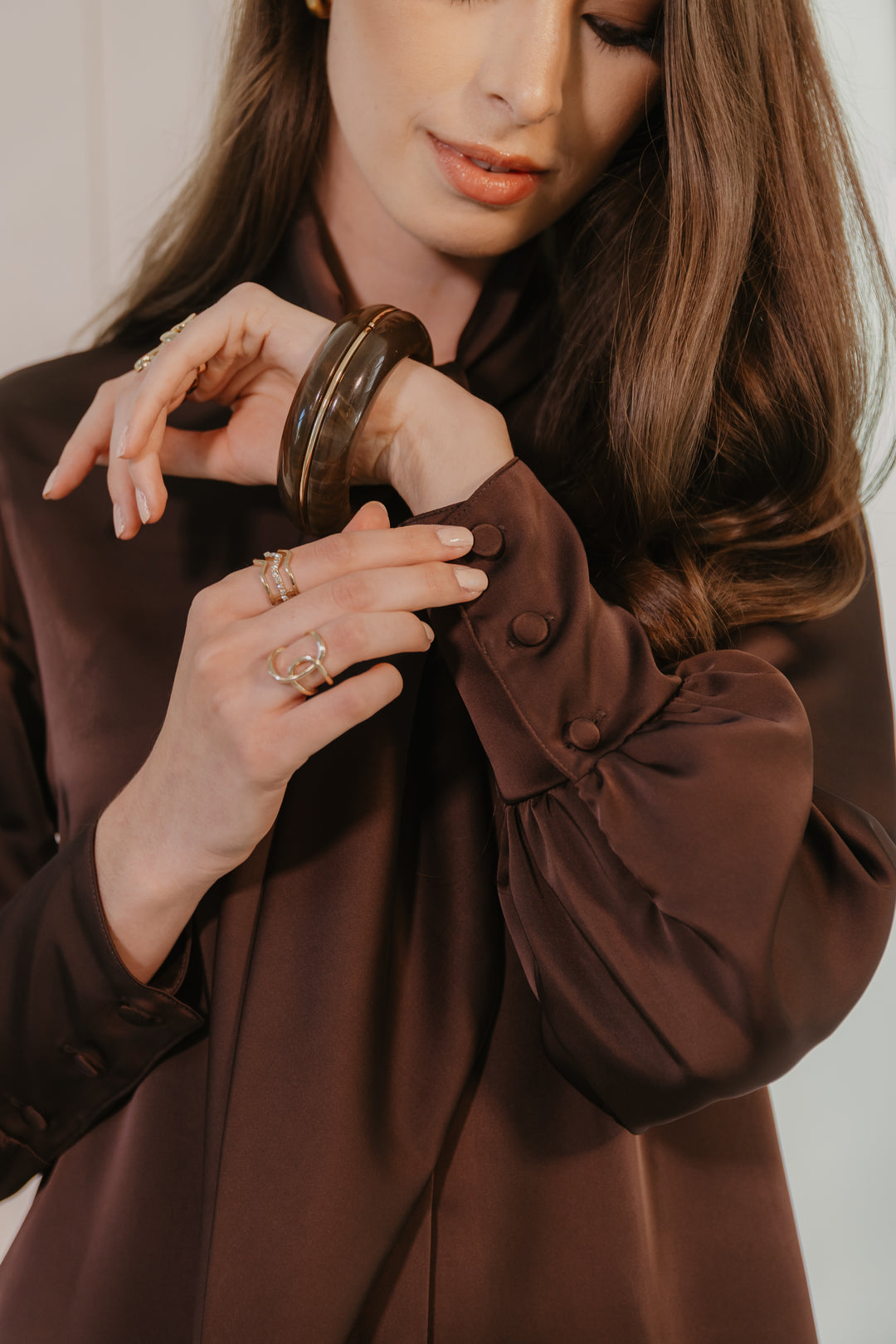 Lumiere Satin Blouse