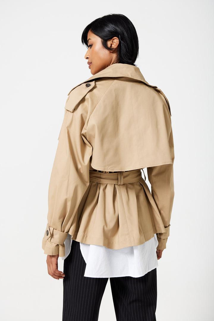 Osman Cropped Trench Coat
