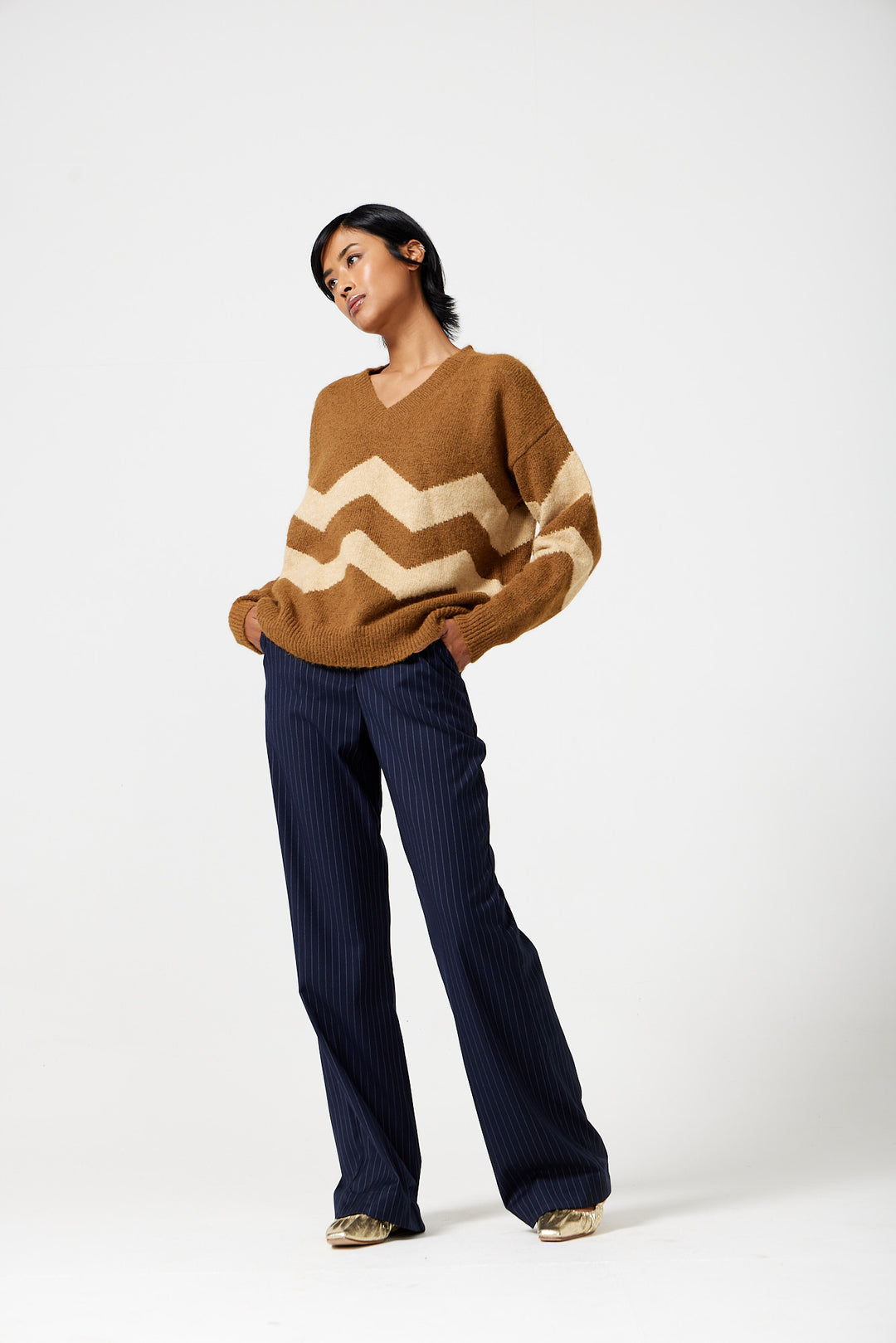 Danney Zig Zag Sweater