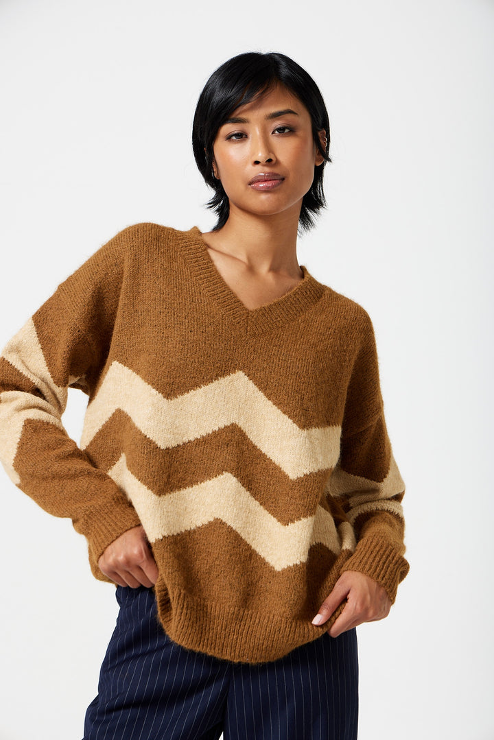 Danney Zig Zag Sweater