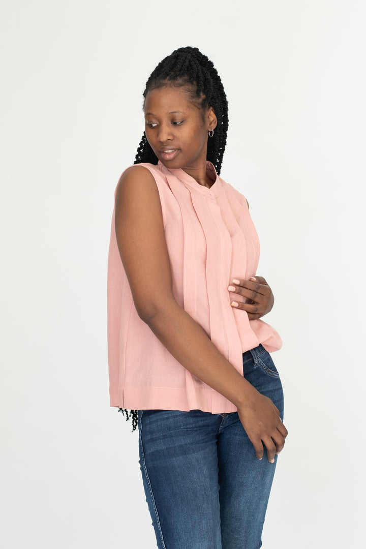 Marci Pleat Top