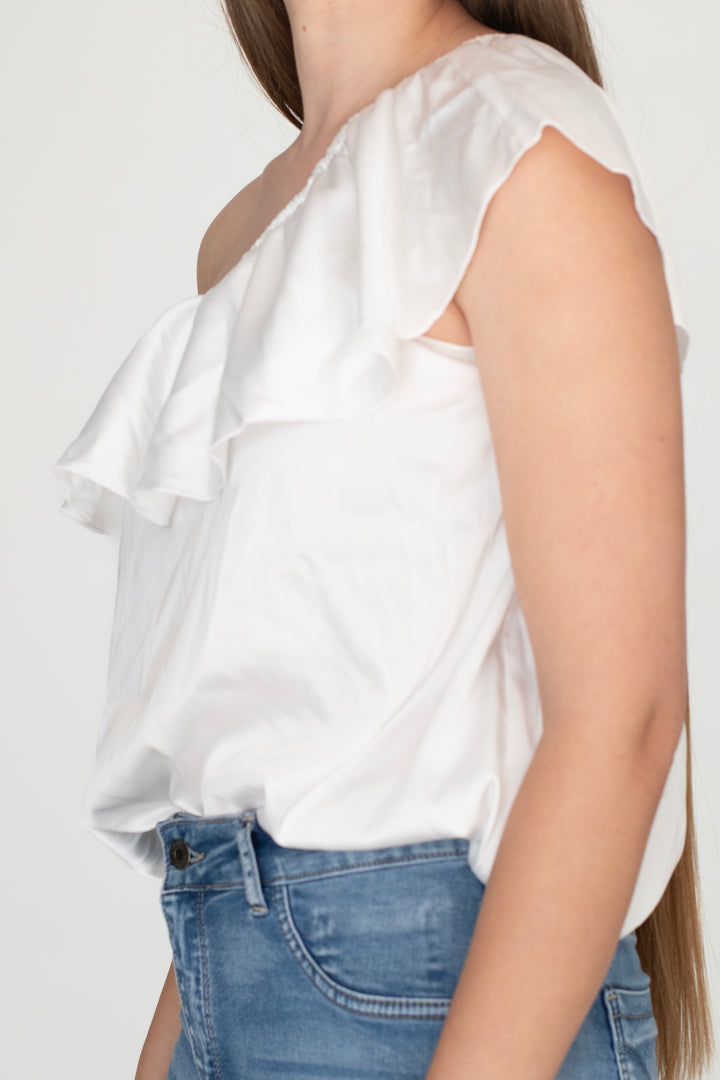 Islaa Off-Shoulder Frill Top