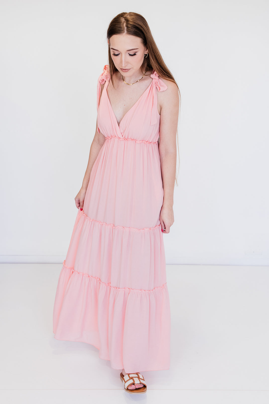 AnaisTie Shoulder Tier Dress