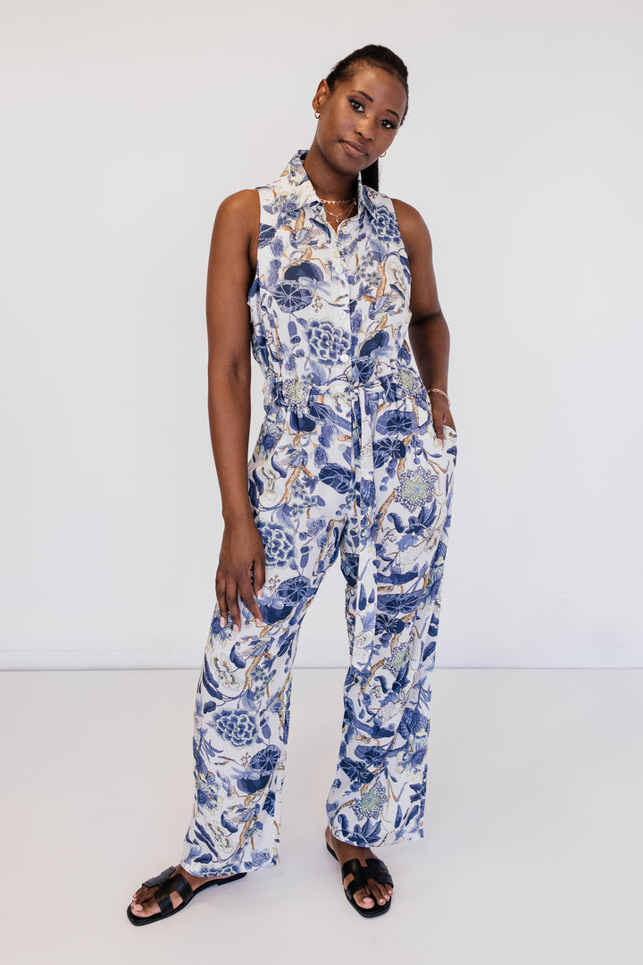 Relaxed Tie Belt Jumpsuit