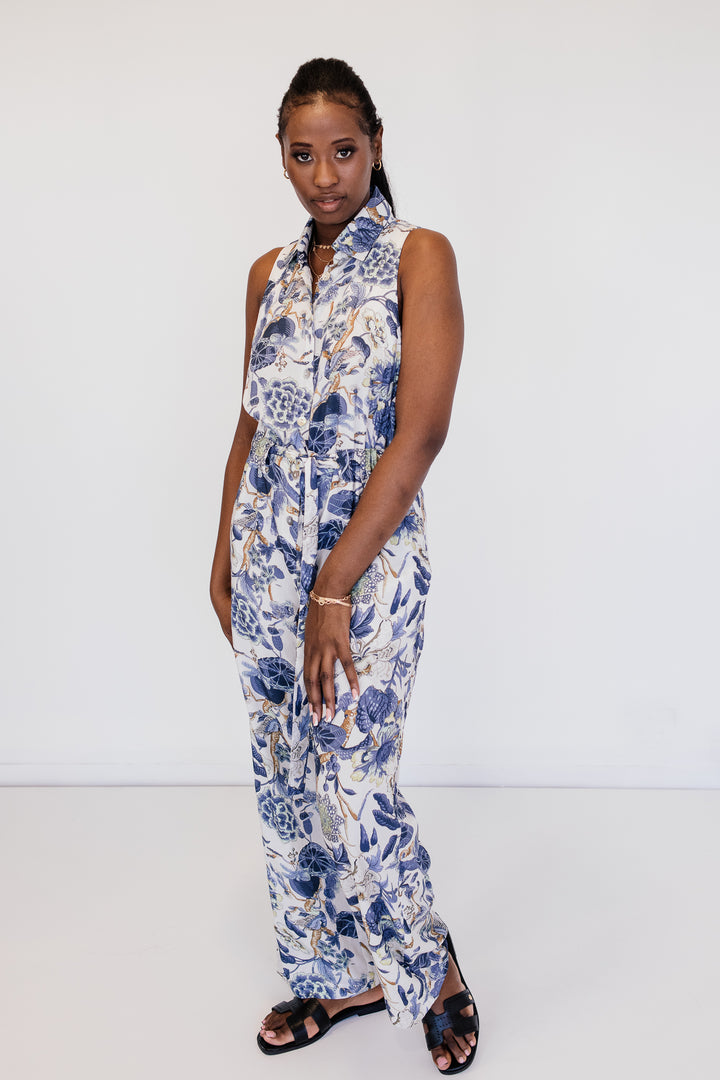 Relaxed Tie Belt Jumpsuit