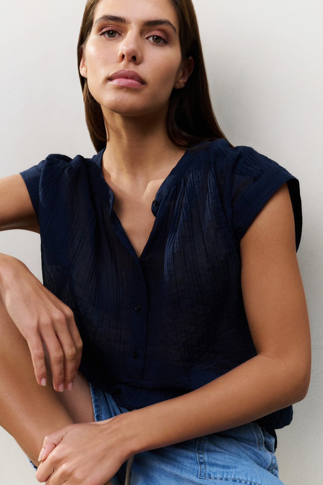 Flowy Polo Top