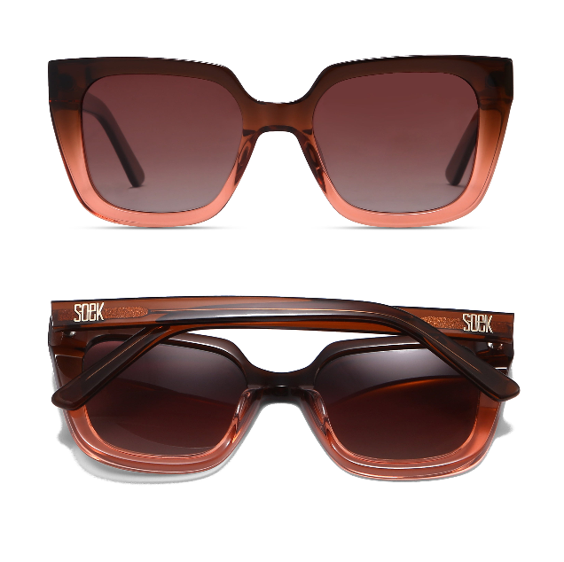 Harper Ombre Brown Sunglasses