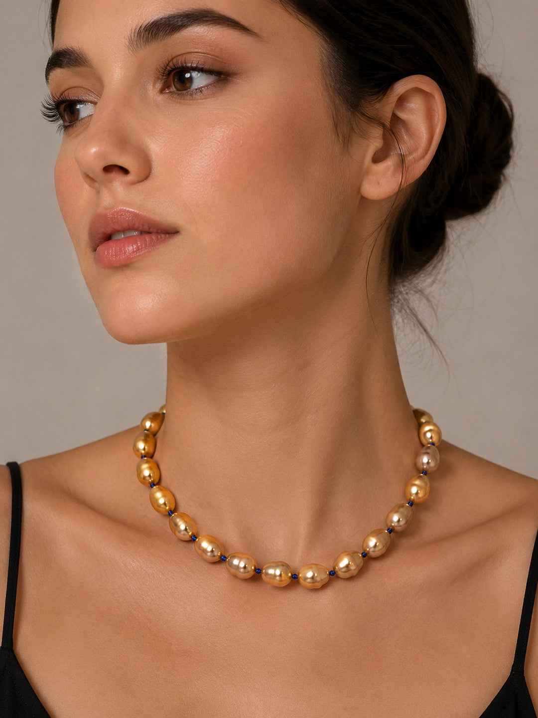 Gold Pearls Necklace