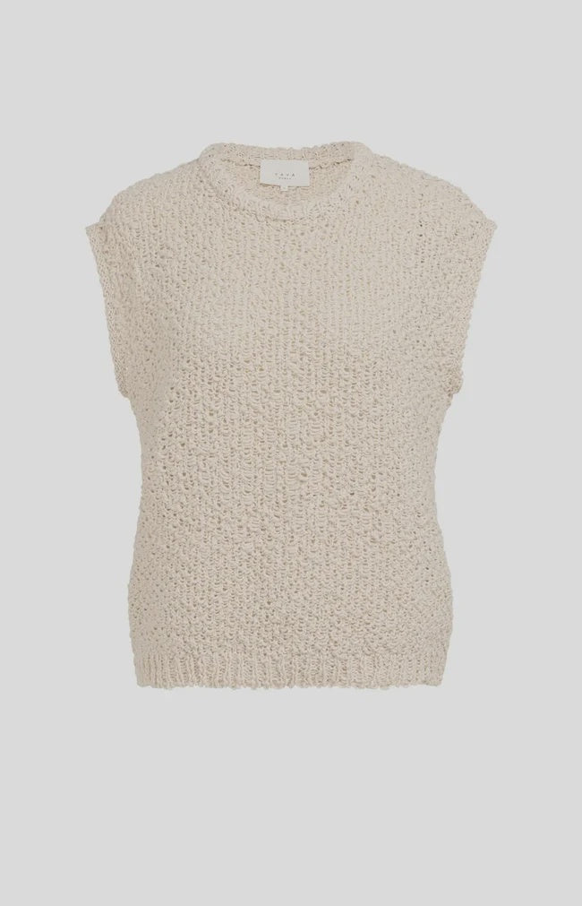 Textured Sleeveless Sweater