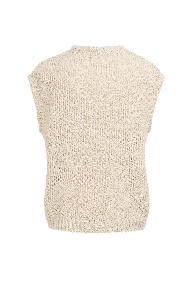Textured Sleeveless Sweater
