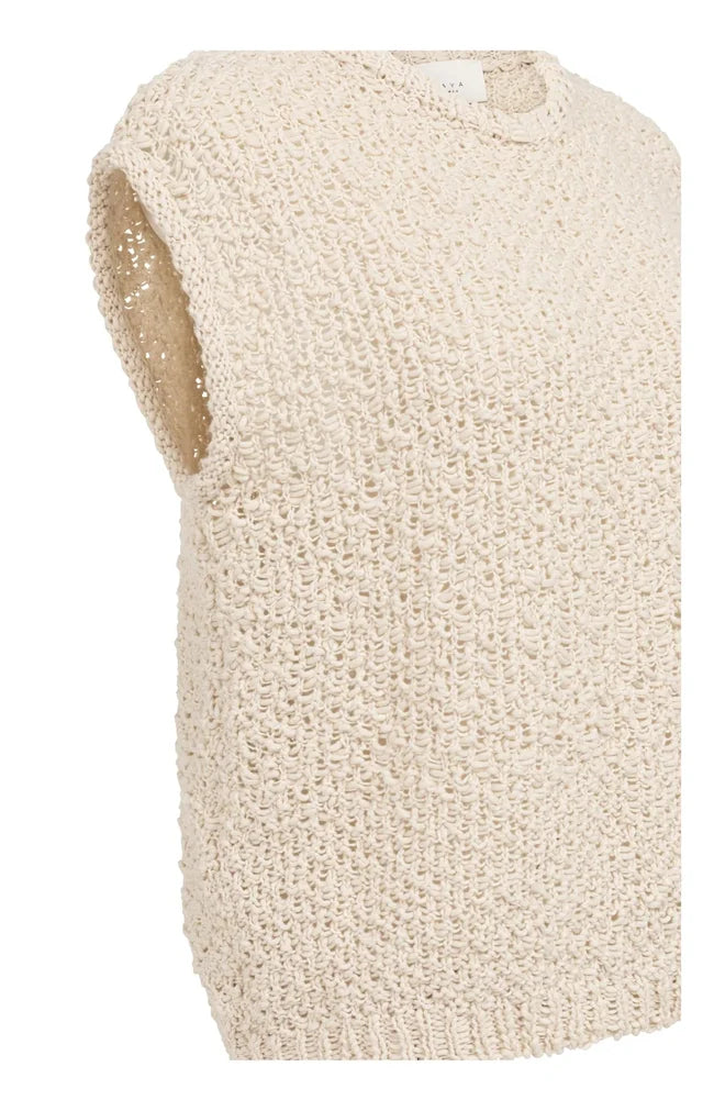 Textured Sleeveless Sweater